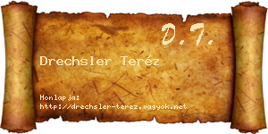 Drechsler Teréz névjegykártya